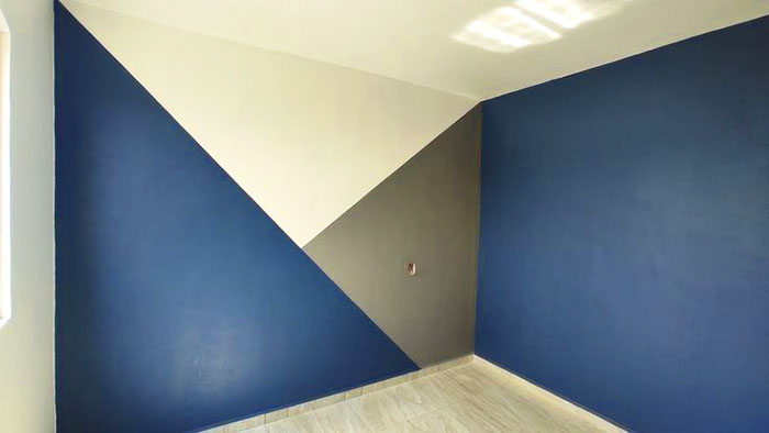 mảng tường nhiều màu